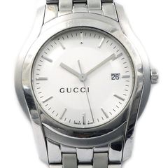 グッチ GUCCI 腕時計 Gレクタングル 100L ホワイトシェル文字盤 SS