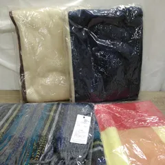 ファッション小物 マフラー ブランケット ひざ掛け ４点まとめ 未使用品 U950