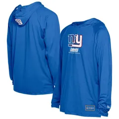 ニューエラ メンズ トップス Tシャツ パーカー Mens New Era Royal New York Giants Functional Fandom Hoodie Gia Blue ブルー