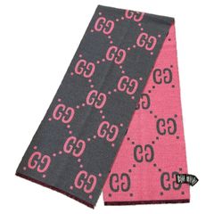 GGウール ラメ ジャカードマフラー ✨GUCCI 美品 GUCCI ウール ラメ入