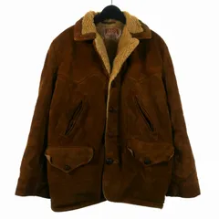 ショット SCHOTT レザー ブルゾン USA製 ボアランチジャケット 裏起毛 38 ブラウン 茶