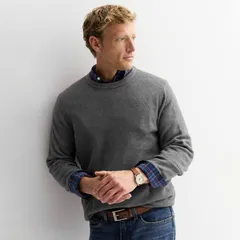 ソノマ メンズ アウター ニット・セーター クルーネック Mensonoma Goods For Life Soft CashLike Crewneck Sweater Grey グレーのサムネイル