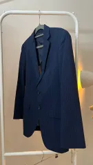 ネイビー ストライプ スーツ ジャケット