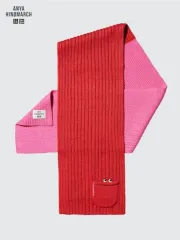 UNIQLO × Anya Hindmarch マフラー レッド ピンク