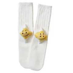 <KAPITAL> キャピタル 56ピース ハッピー ヒール ソックス 白