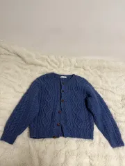 ヴィンテージ ケーブル編み ニット カーディガン