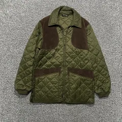 バブアー(Barbour) スウェード パッチ キルティング ジャケット