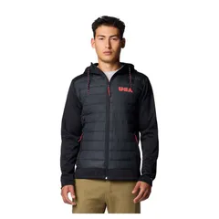 コロンビア メンズ アウター ジャケット・ブルゾン パーカー Mens Columbia Black Georgia Bulldogs OutShield Hybrid FullZip Hoodie Jacket Uga Black ブラック