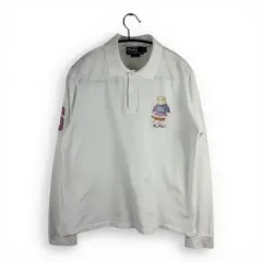 (L) POLO RALPH LAUREN ポロベア 長袖 ポロシャツ 白