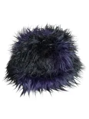 ニードルズ ブラックファー パープル ファー バケット ハット