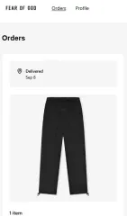 フィアオブゴッド セティン パンツ