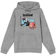애니메이션 캐릭터 맨즈 탑스 T셔츠 파커 그래픽 Licensed Character Mens Ultraman Rising Ultraman Emi Graphic Hoodie Gray 그레이
