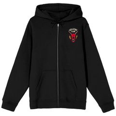 애니메이션 캐릭터 맨즈 탑스 T셔츠 파커 그래픽 Licensed Character Menstranger Things Hellfire Club Dice Graphic Hoodie Black 블랙