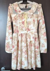 リズリサ 姫ギャル フローラル ローズ ワンピース 日本 ヴィンテージ ピンターコー 古典