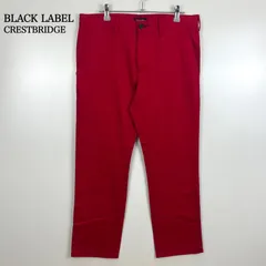 BLACK LABEL CRESTBRIDGE BURBERRY JAPAN license cotton tapered pants 79 ブラックレーベルクレストブリッジ テーパードパンツ 赤 バーバリー 美品のサムネイル