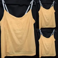 ノースリーブトップスブラ（3枚）L XEXYMIX ゼクシィミックス イェロー