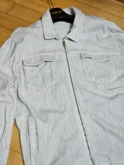 ザラ カーディガン ジャケット XL (ホワイトグレー)