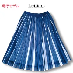 2025ss 　美品★レリアン　洗えるプリーツスカート 入学式　セレモニー　フォーマル　Leilian ミモレ丈 現行モデル　近年　ゆったりサイズ　大きいサイズ  オフィス　通勤