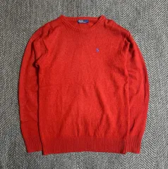ポロラルフローレン ラムウール ニット レッド L