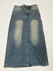 デニム ロング デニムスカート (新品)