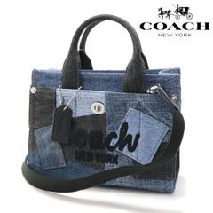 新品]限定品COACHローアン バケット バッグ・ラブド デニム・チャーム