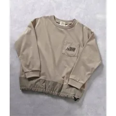 《新品》ソッカンギアポケット長袖Tシャツ ベージュ 80 95 100 110㎝ F.O.KIDS 長袖Tシャツ R406014のサムネイル