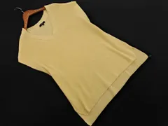COMME CA ISM コムサイズム Vネック ニット ベスト size11/黄 ■◇ レディース