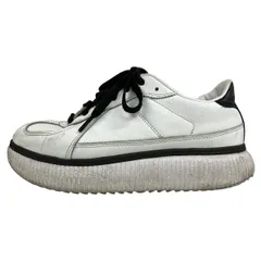 asics Onitsuka Tiger(アシックス・オニツカタイガー) スニーカー 23.5 レディース - 白×黒 レザー