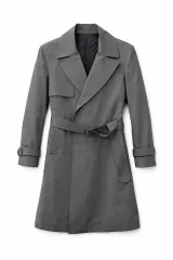 ZIO SONGZIO トレンチ コート グレー 100