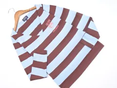 PEARLY GATES パーリーゲイツ ボーダー ニット セーター size1/水色ｘ茶 ■◇ レディース