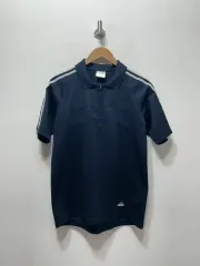 アディダス 3本線 ハーフジップ KARA（カラ）Tシャツ 半袖 M ネイビー