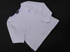 KANGOL カンゴール ロゴ刺 ボーダー プルオーバー カットソー sizeL/白ｘ紫 ■◇ レディース