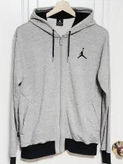 ジョーダン フーディー ジップアップ グレー