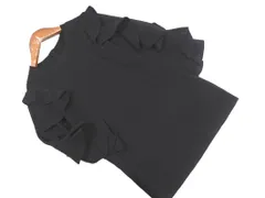 Apuweiser-riche アプワイザーリッシェ フリル ニット セーター size2/黒 ■◇ レディース