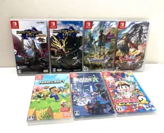 [高松31-0121] NintendoSwitch ★動作確認済★ソフト7種 まとめセット モンハンライズ ドラクⅢ ドラクエⅠ＆Ⅱ 他 [中古/60]