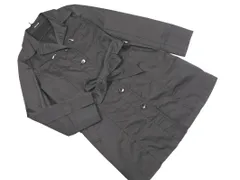 COMME CA DU MODE コム サ デ モード ウエストリボン コート size9/黒 ■◇ レディース