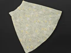 PROPORTION プロポーション ボディドレッシング 花柄 フレア スカート size3/黄緑 ■◇ レディース