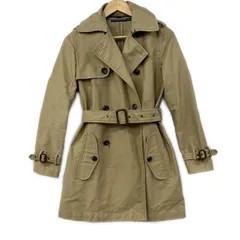RalphLauren(ラルフローレン) トレンチコート サイズ2 S レディース - ライトブラウン 長袖/ベルト付き/春/秋