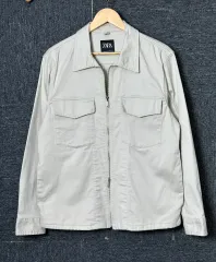 ザラ メンズ ベージュ ウォーク ジップアップ ジャケット M