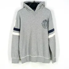 ポロラルフローレン レディース ロゴプリンティング ルーズフィット フーディー グレー (HU43163)