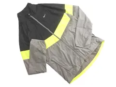 NIKE ナイキ ナイロン ウインド ジャケット sizeS/黒ｘグレーｘ黄 ■◇ メンズ