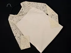 Rope Picnic ロペピクニック レース 切替 プラウス カットソー size36/アイボリー ■◇ レディース