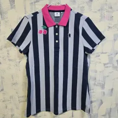 外アングル さくらんぼ ストライプ KARA（カラ） 半袖Tシャツ 95