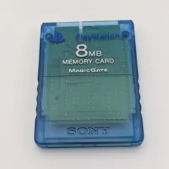 【動作確認済み】 PS2 メモリーカード アイランドブルー 純正 8MB 初期化済み 動作確認済み PlayStation2 SONY 中古