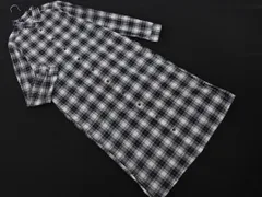 Rope Picnic ロペピクニック チェック ロング シャツ ワンピース size38/白 ■◇ レディース