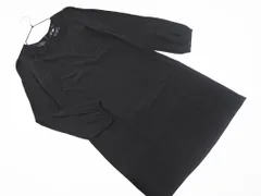 LANVIN ランバン シルク100% レース 切替 Iライン ワンピース size36/黒 ■◇ レディースのサムネイル