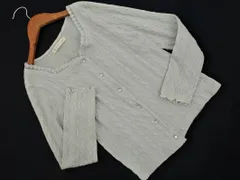 MAJESTIC LEGON マジェスティックレゴン カットソー レース カーディガン sizeM/緑 ■◇ レディース