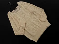 Swingle スウィングル 透かし編み ニット セーター size1/ベージュ ■◇ レディースのサムネイル