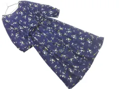 Rope Picnic ロペピクニック 花柄 ワンピース size38/濃紺 ■◇ レディース