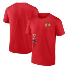 アンブランデッド メンズ トップス Tシャツ Unbranded Mens Fanatics Branded Red Chicago Blackhawks RepresentShirt Hwk Red